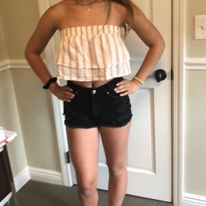 American eagle strapless top